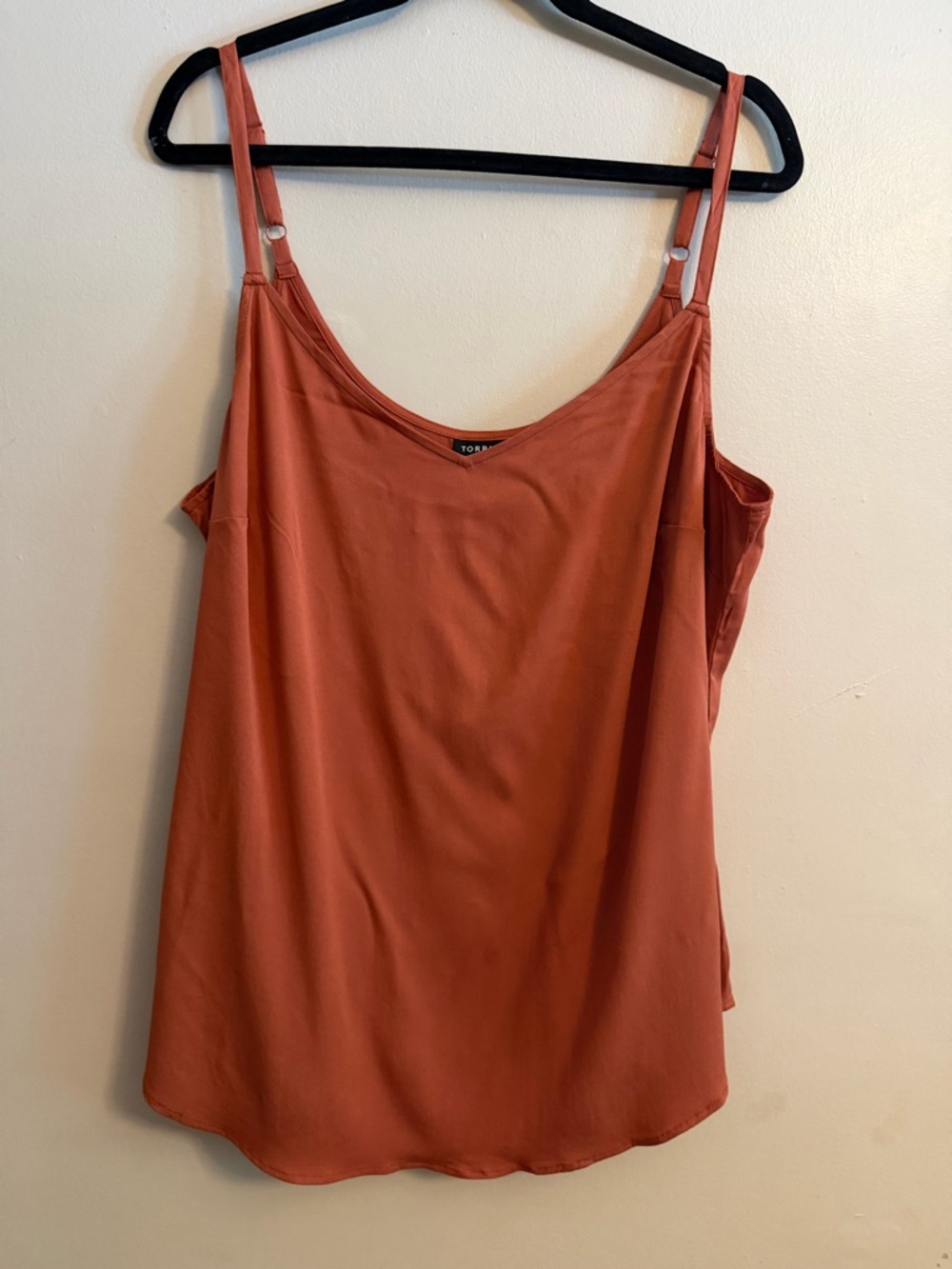 Torrid Rust Adjustable-Strap Satin Cami